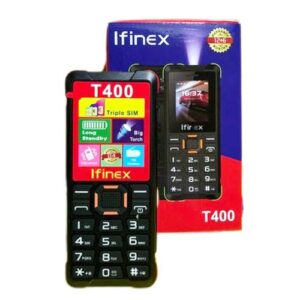 Home ifinex t400 triple sim card phone – big battery, bright torch & clear display